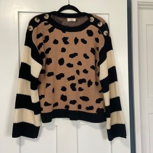 Fun patterned sweater.